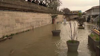 Paris waters rise again but flooding threat receding say weather forecasts
