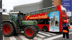 Traktoren statt Busse: Bauernproteste in Brüssel