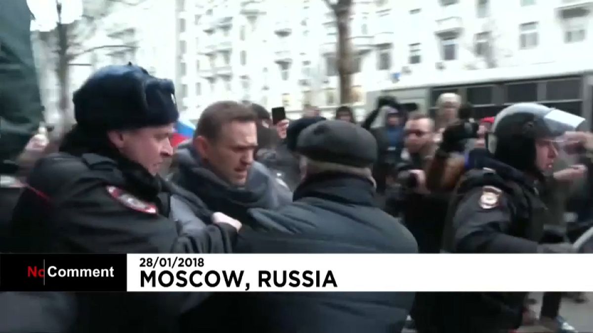 L'arrestation d'Alexeï Navalny à Moscou