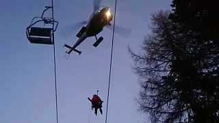 Rescate en una estación de esquí austriaca