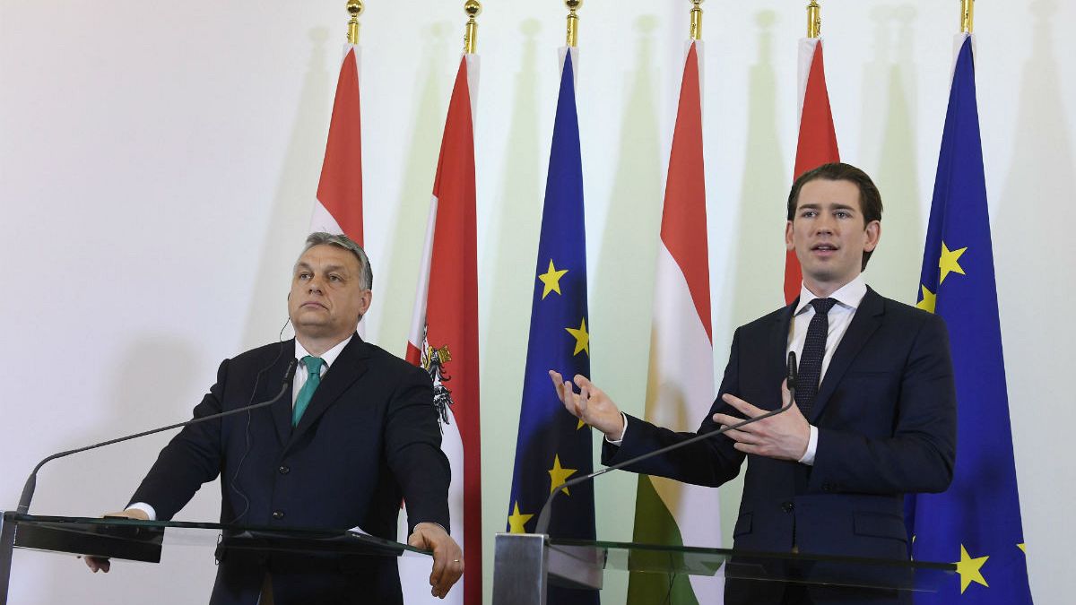 Európai szinten kezelné a vitákat Orbán és Kurz