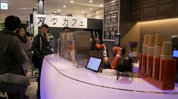 Robot barista no Japão Robot barista no Japão
