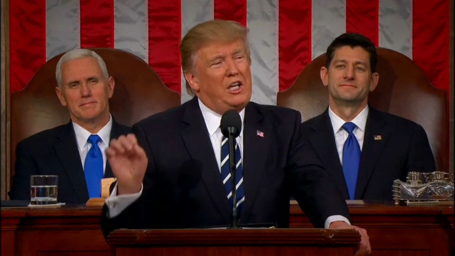 Donald Trump afronta su primer discurso anual sobre el estado de la Unión 