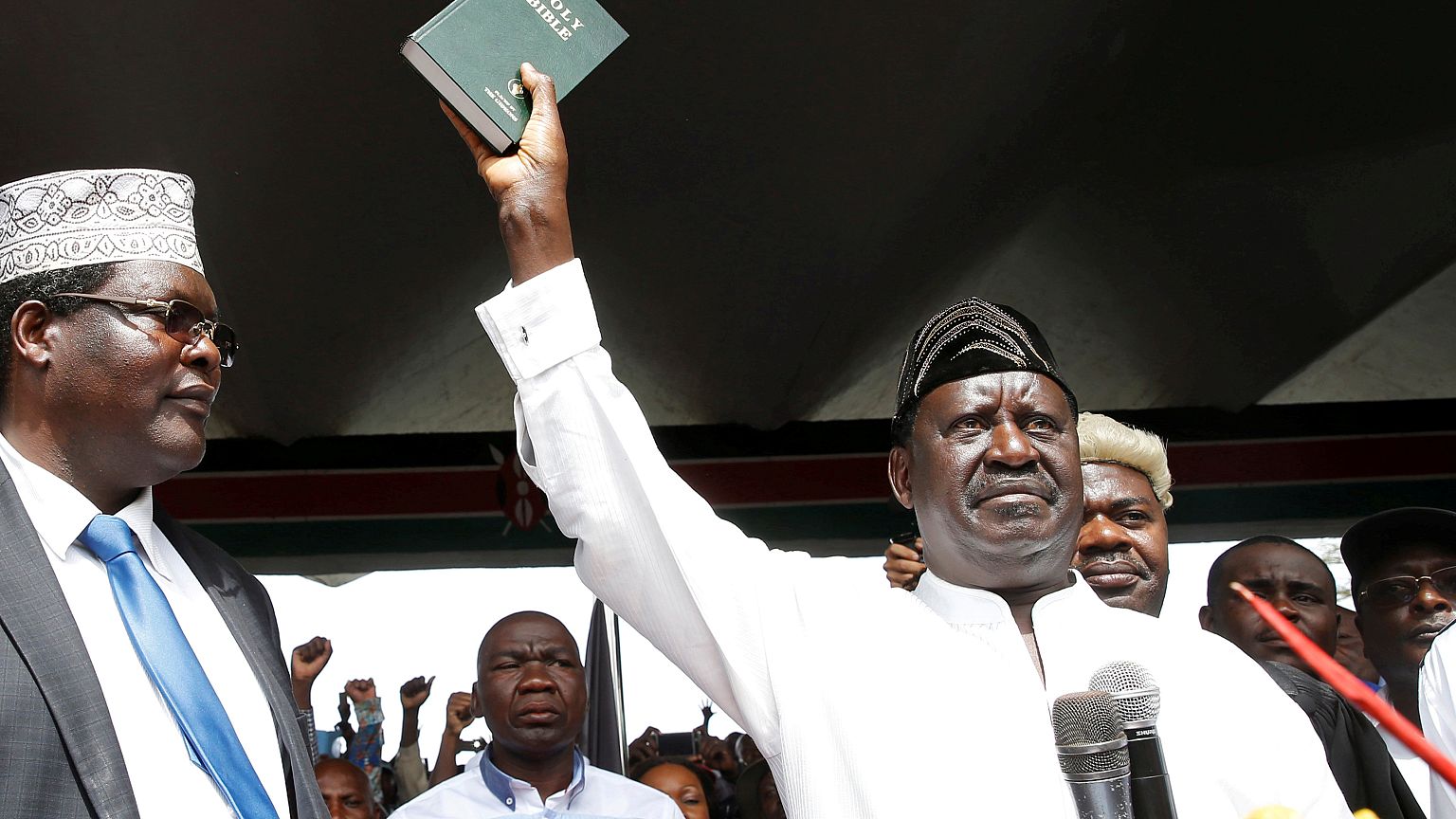 Raila Odinga investi par ses partisans
