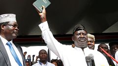 Raila Odinga investi par ses partisans
