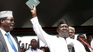 Raila Odinga investi par ses partisans