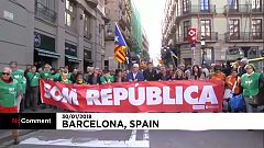Protestos em Barcelona depois do adiar da escolha do novo presidente catalão 