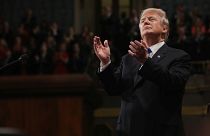 Donald Trump applauds