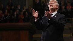 Donald Trump applauds