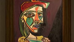 The painting depicts Picasso's Golden Muse Marie-Therese Walter 