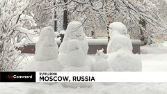 Москва под снегом
