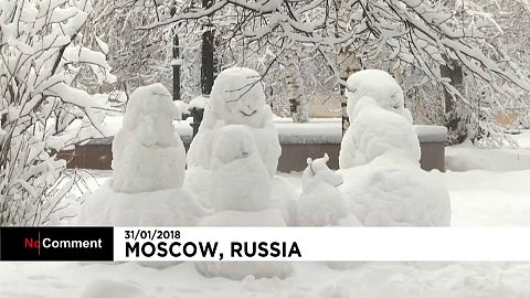 Москва под снегом