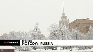 Heavy snowfall and blizzards hit Moscow