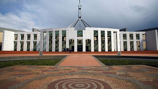 The Australian Parliament building in Canberra. The Australian Parliament building in Canberra.