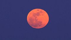 Medio planeta disfruta de la súper luna de sangre