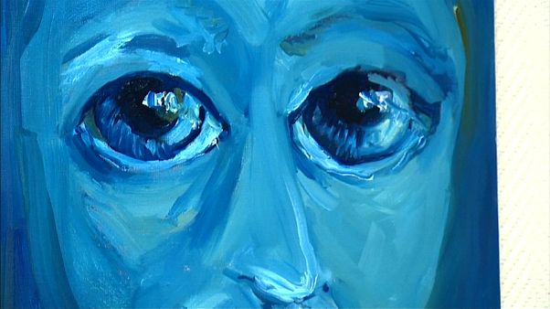 Une peinture de l'artiste syrienne Lina Aljijakli Une peinture de l'artiste syrienne Lina Aljijakli