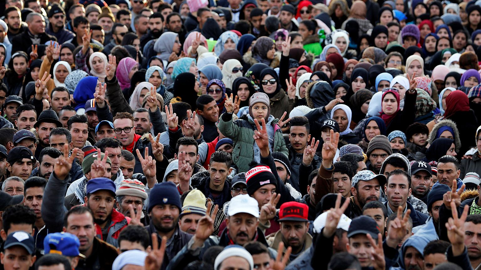 المتظاهرون نددوا بالظروف الاقتصادية الصعبة بجرادة ديسمبر الماضي