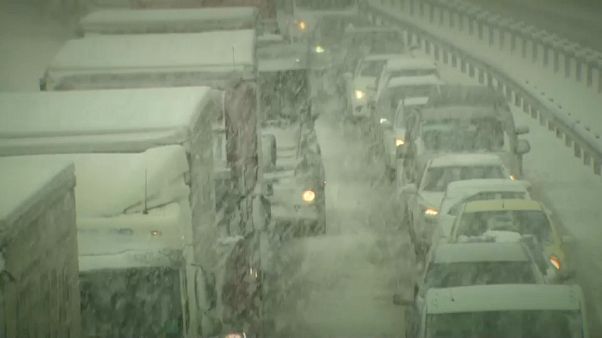 Fuerte temporal de nieve en Eslovenia y Croacia Fuerte temporal de nieve en Eslovenia y Croacia