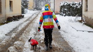 На Балканы обрушились снегопады