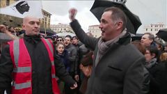 Mobilisation à l'appel des nationalistes en Corse