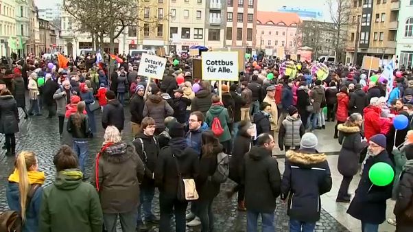 Демонстрации в Котбусе Демонстрации в Котбусе
