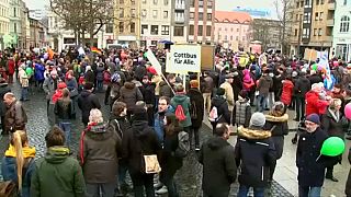 Tüntetések Cottbusban