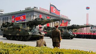 استعراض عسكري في كوريا الشمالية