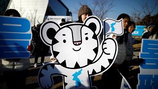 The 2018 PyeongChang Winter Olympics mascot Soohorang 