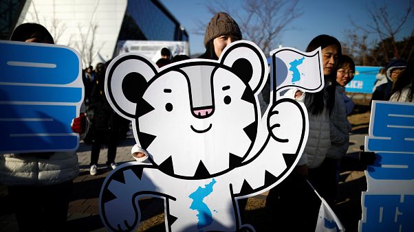 The 2018 PyeongChang Winter Olympics mascot Soohorang The 2018 PyeongChang Winter Olympics mascot Soohorang