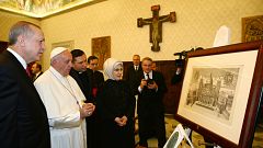 Cumhurbaşkanı Erdoğan ile Papa Francis görüşmesi başladı