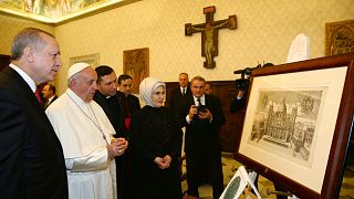 Cumhurbaşkanı Erdoğan ile Papa Francis görüşmesi başladı