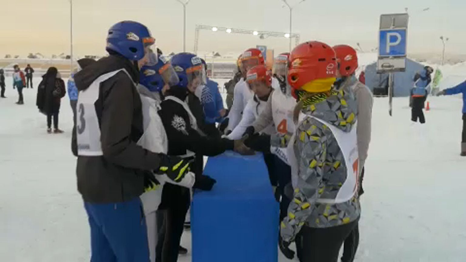 Annual snow battle gets underway in Russia