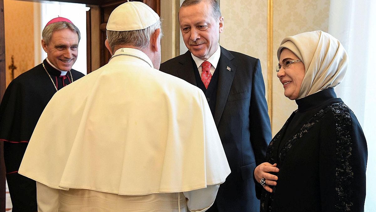 Turkey's Erdogan makes historic visit to Vatican