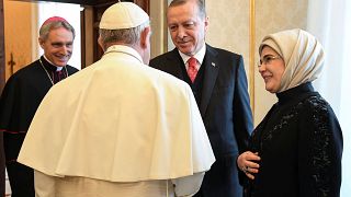Turkey's Erdogan makes historic visit to Vatican