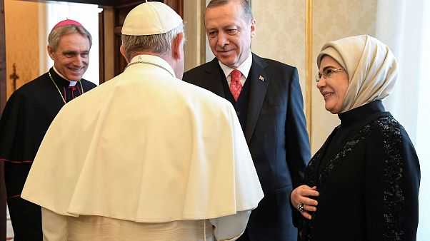 Turkey's Erdogan makes historic visit to Vatican Turkey's Erdogan makes historic visit to Vatican