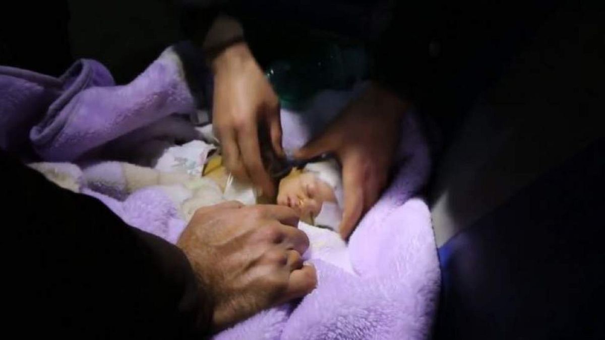 Babies evacuated from Syrian hospital as airstrikes intensify 