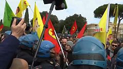 Violence breaks out as Erdogan meets Pope Francis in Rome