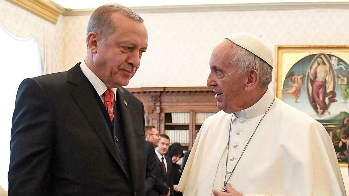 دیدار رئیس جمهوری ترکیه از واتیکان 