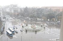 Heavy snow causes disruption in Madrid