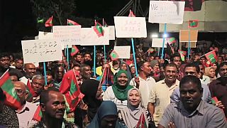 Protesters in Maldives demand the release of jailed opposition leaders