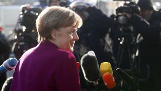 Angela Merkel am 6.2. in Berlin