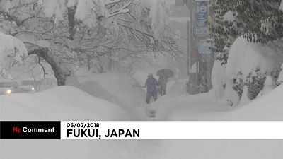 Рекордные снегопады в Японии
