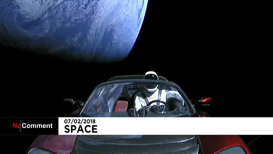 Starman Sets Out On Space Trip After Big Rocket Launch