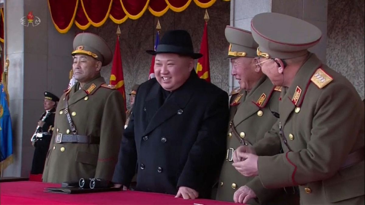 Kim Jong-un was celebrated at the parade 