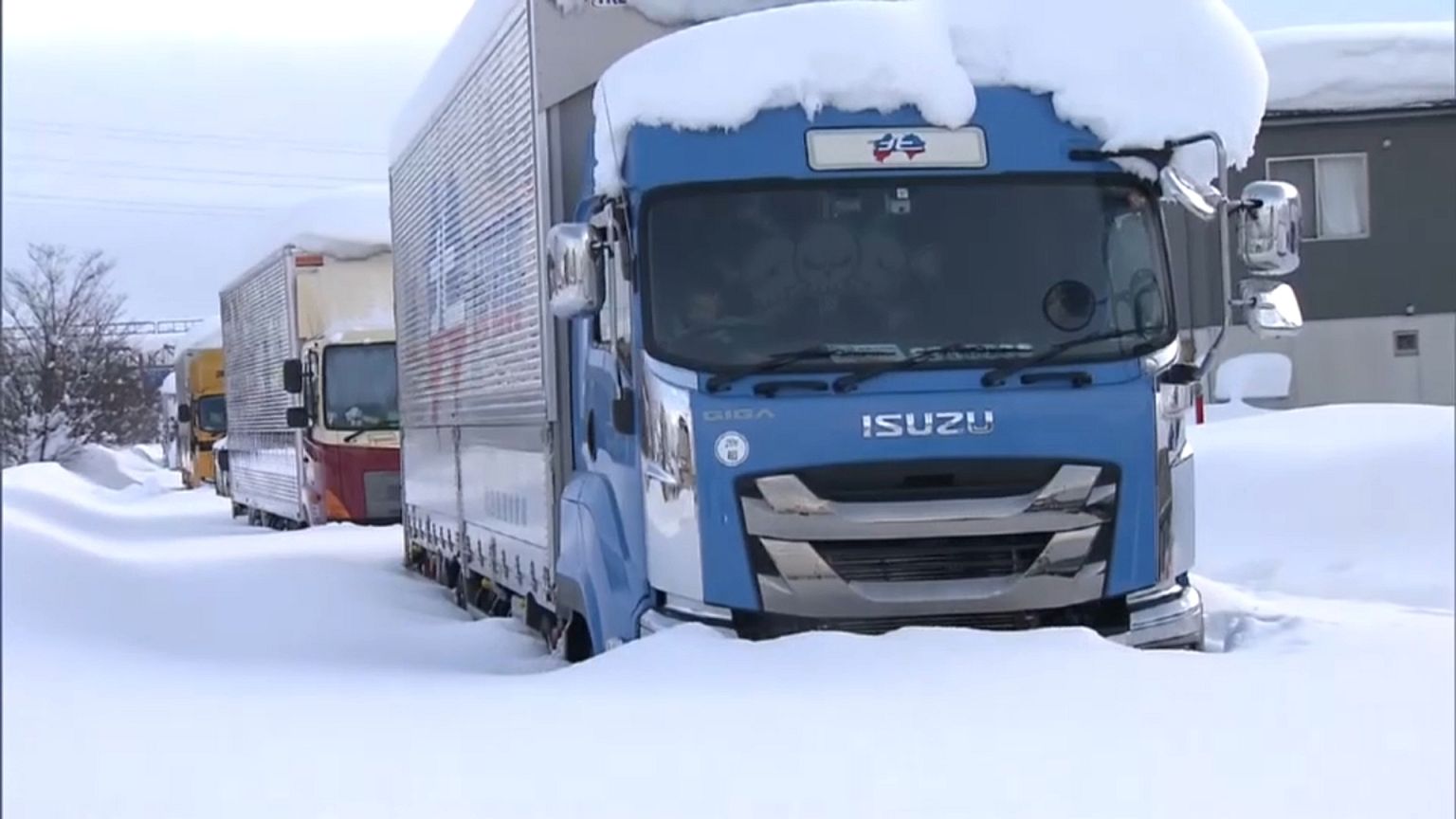 Schneechaos in Zentraljapan