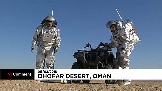 Un desierto de Omán, como Marte