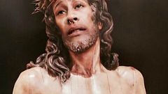 Fotomontaggio del Cristo de la Amargura con la faccia del condannato