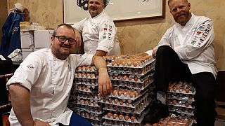 Al equipo olímpico de Noruega le sobran huevos
