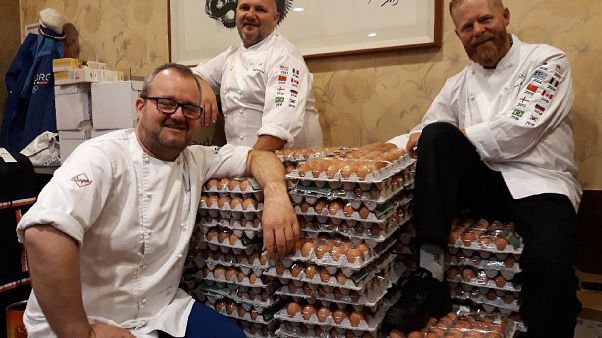 Al equipo olímpico de Noruega le sobran huevos Al equipo olímpico de Noruega le sobran huevos