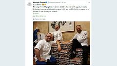 A Noruega é a primeira campeã de PyeongChang... mas em ovos!